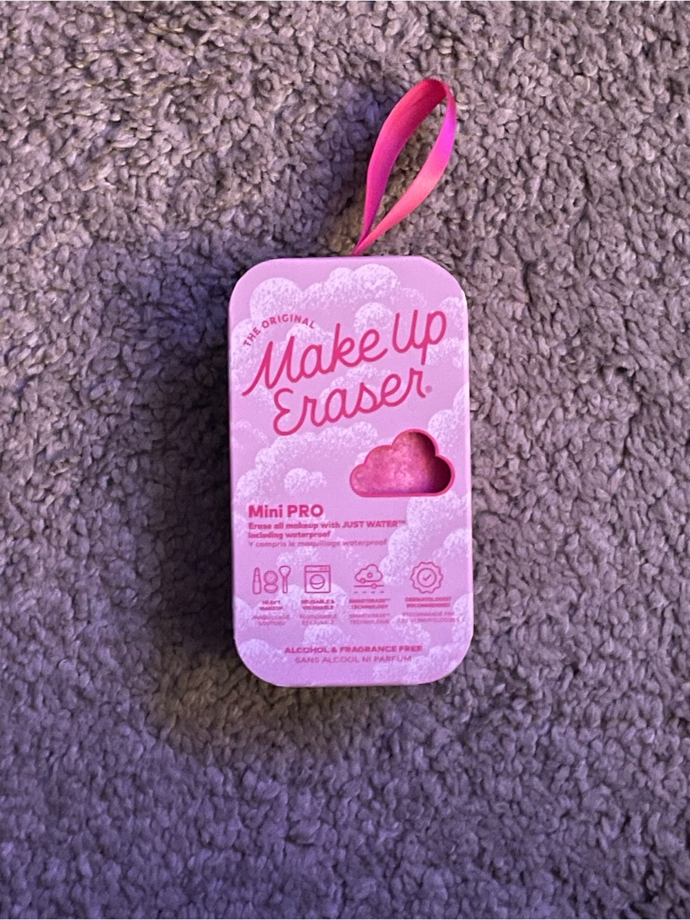 MakeUp Eraser Mini PRO - Pink Travel Makeup Remover